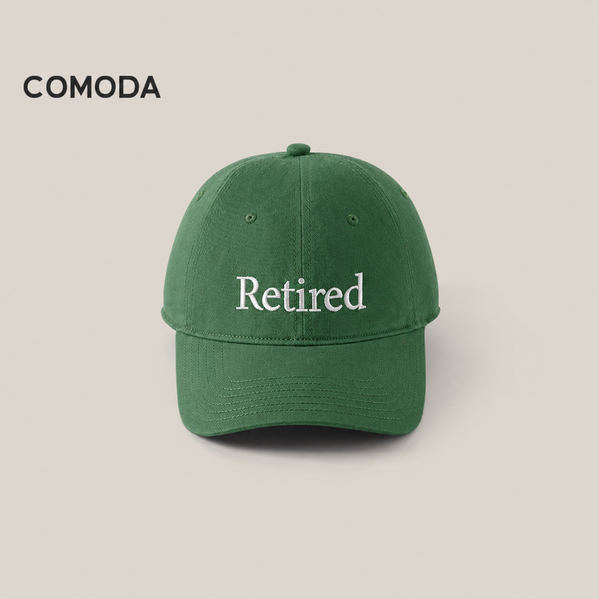 COMODA Retired Embroidered Baseball Cap – Unisex